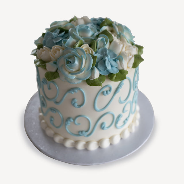 Online Cake Order - Winter Flowers #75Featured