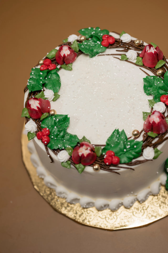 Christmas Holly Cake - #585Featured