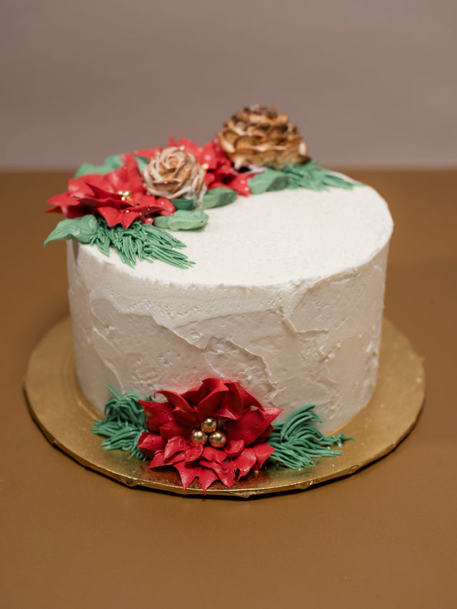 Poinsettia Cake - #589Featured