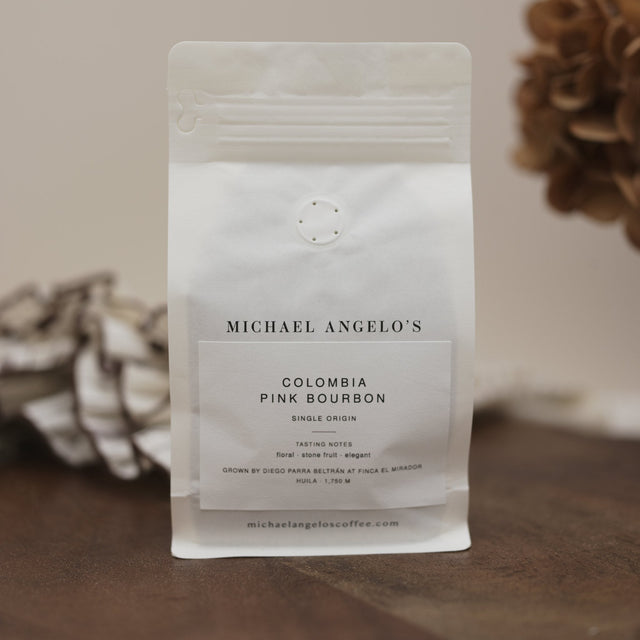 Michael Angelo's Colombia Pink Bourbon whole bean coffee