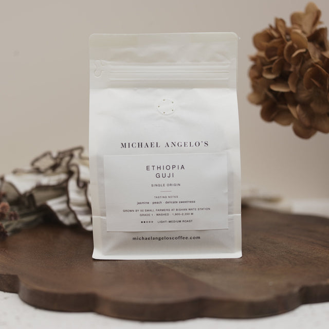 Michael Angelo's Ethiopia Guji coffee bag, view 2