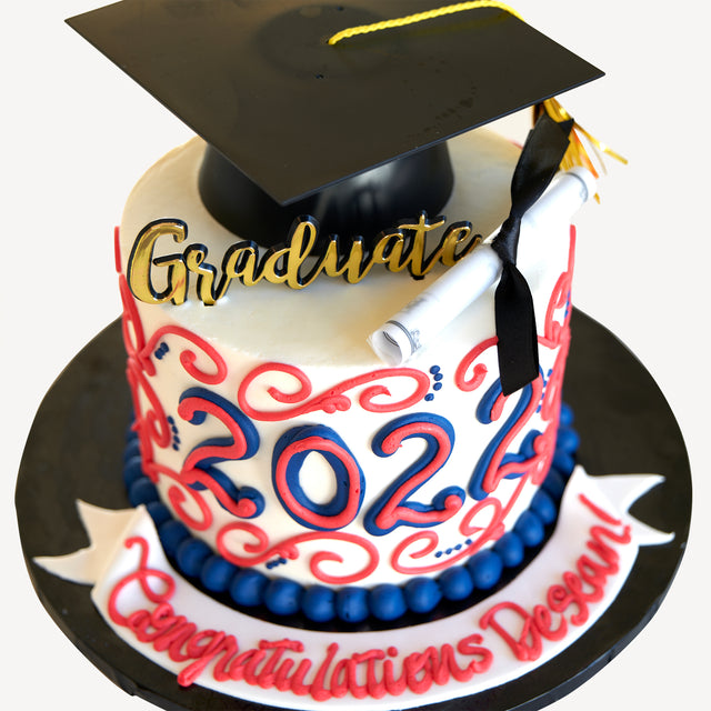 Online Cake Order - Class of Swirls #120Graduation