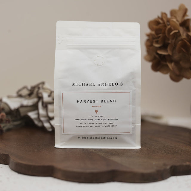 Michael Angelo's Harvest Blend whole bean coffee