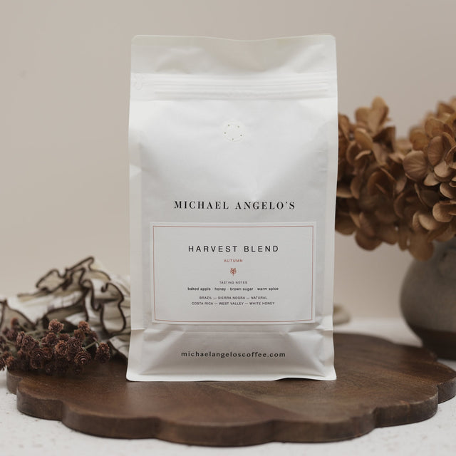 Michael Angelo's Harvest Blend coffee bag, view 2