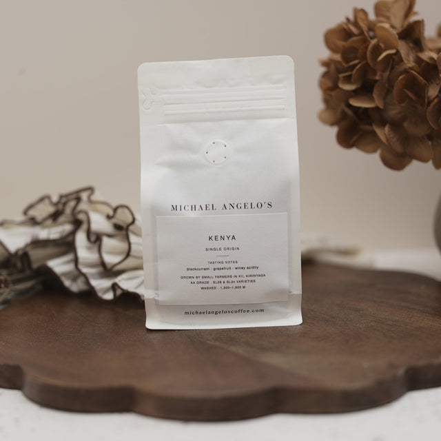 Michael Angelo's Kenya Kii AA coffee bag, view 2