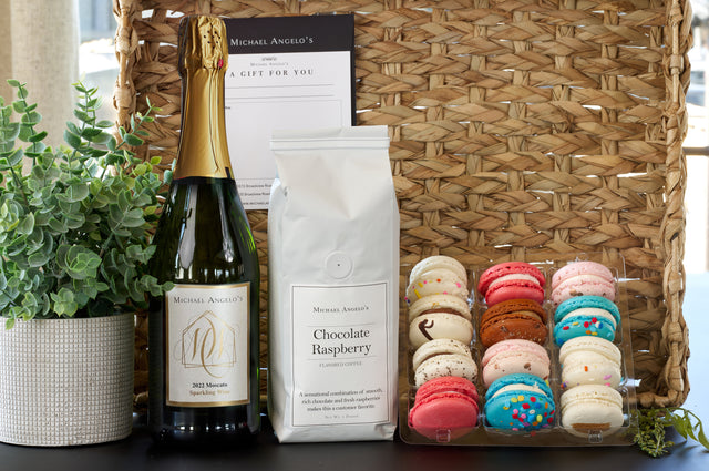 Macaron, Coffee & Wine Gift Box