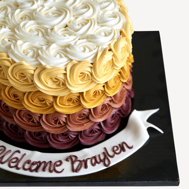 Online Cake Order - Ombre Cake #5Texture