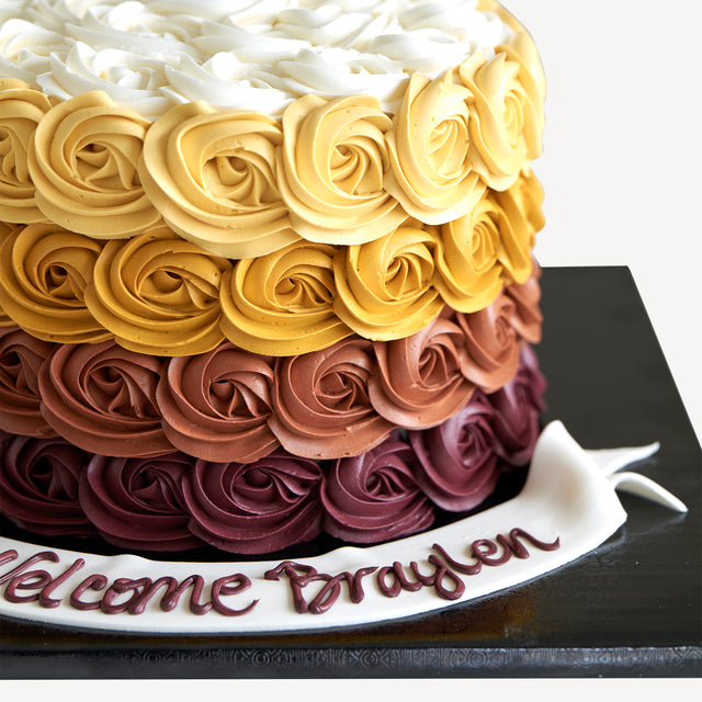 Online Cake Order - Ombre Cake #5Texture