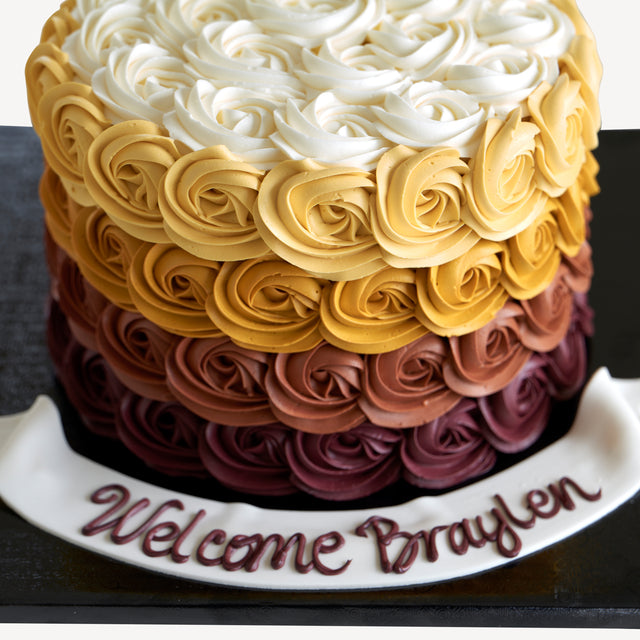 Online Cake Order - Ombre Cake #5Texture