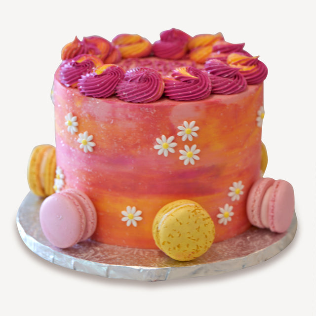 Online Cake Order - Sunset Macaron #6Texture