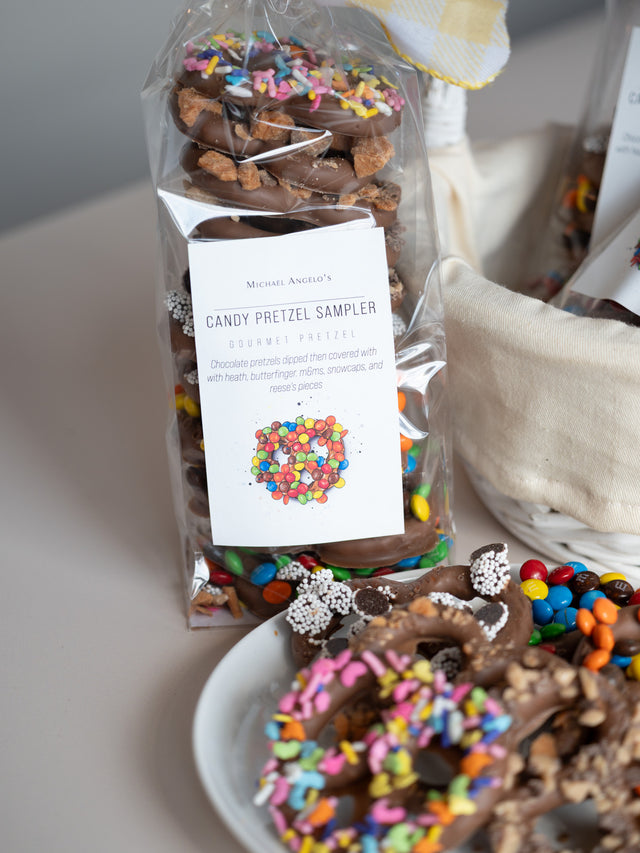 Chocolate Covered Candy Pretzel Sampler