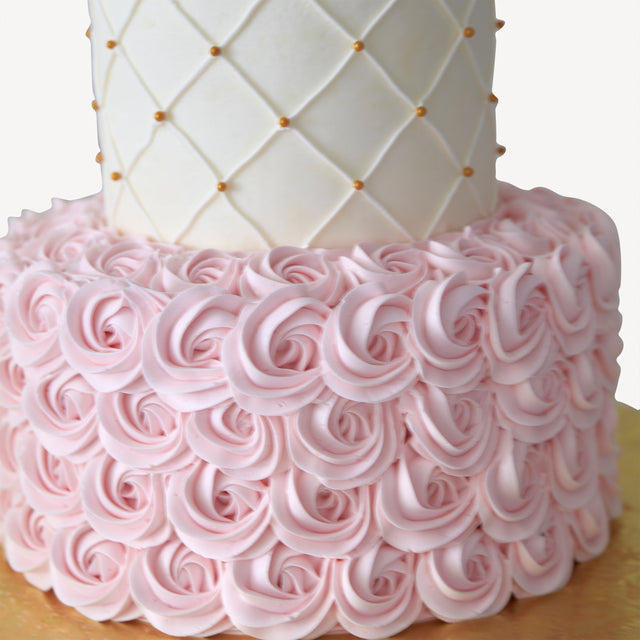 Online Cake Order - Tight Rose #17Texture