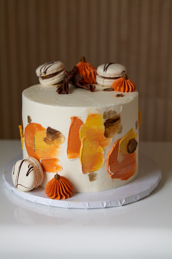 Online Cake Order - Fall Macaron Cake #54Featured