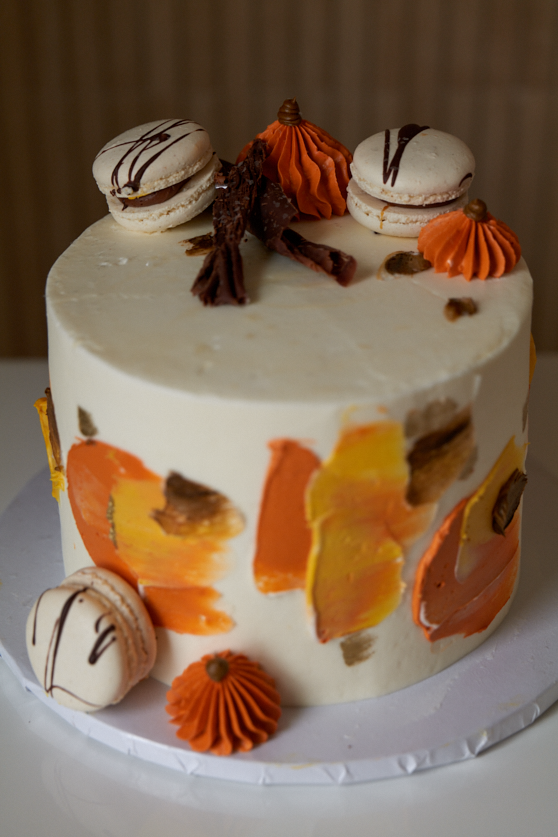 Online Cake Order - Fall Macaron Cake #54Featured