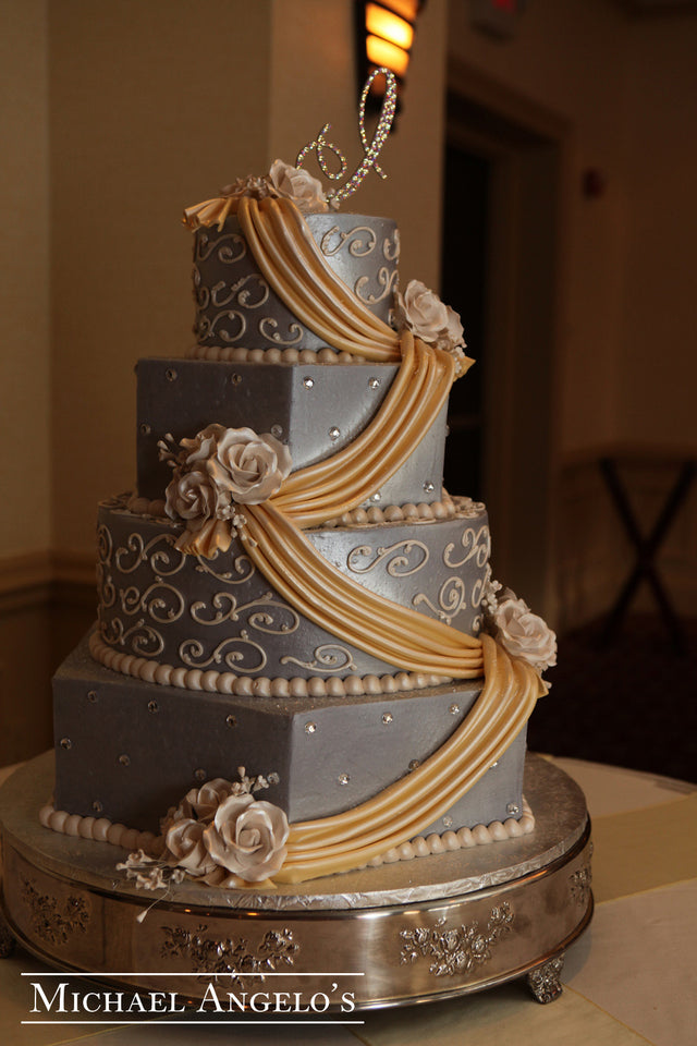 Gold & Gray #9Drapery