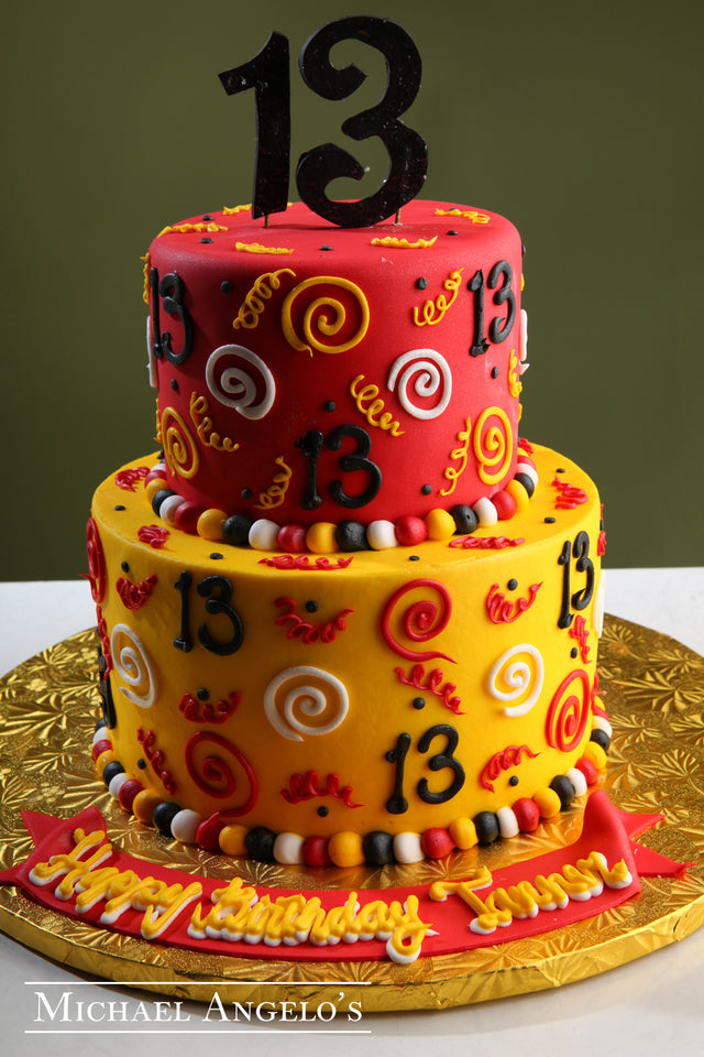 Gold & Red #16Swirls