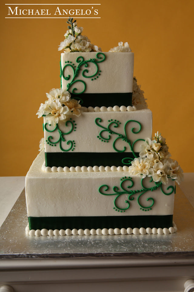 Hunter Green Swirl #74Ribbons