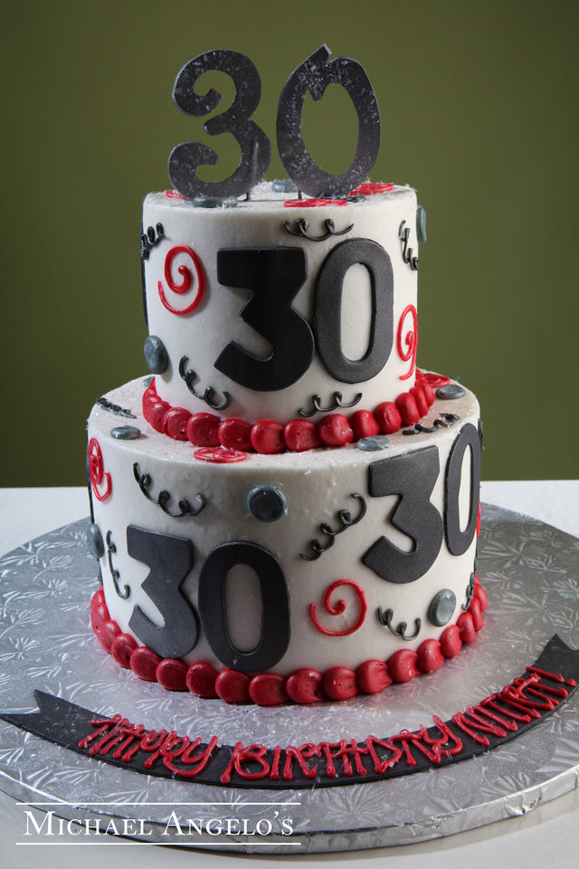 Fondant Thirty Cut-Outs #63Milestones