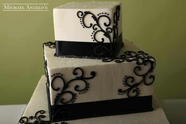 Black Swirl & Shimmer #77Ribbons