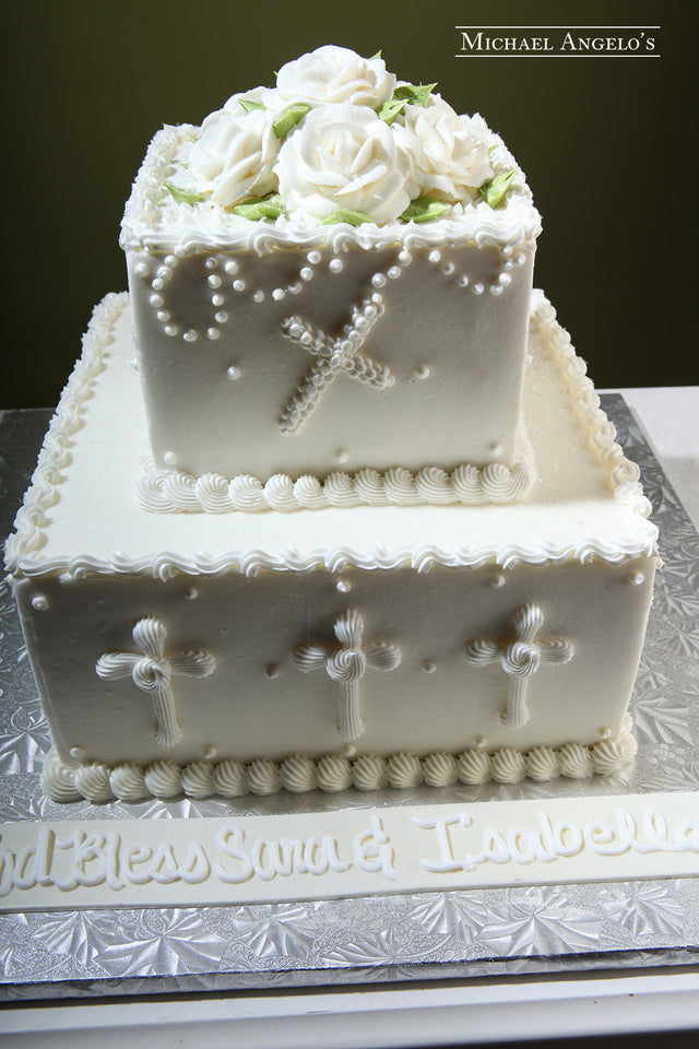 Ivory Buttercream & Flowers #96Religious