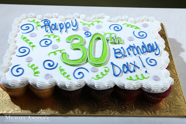 Swirly Cupcake Sheetcake #46Swirls