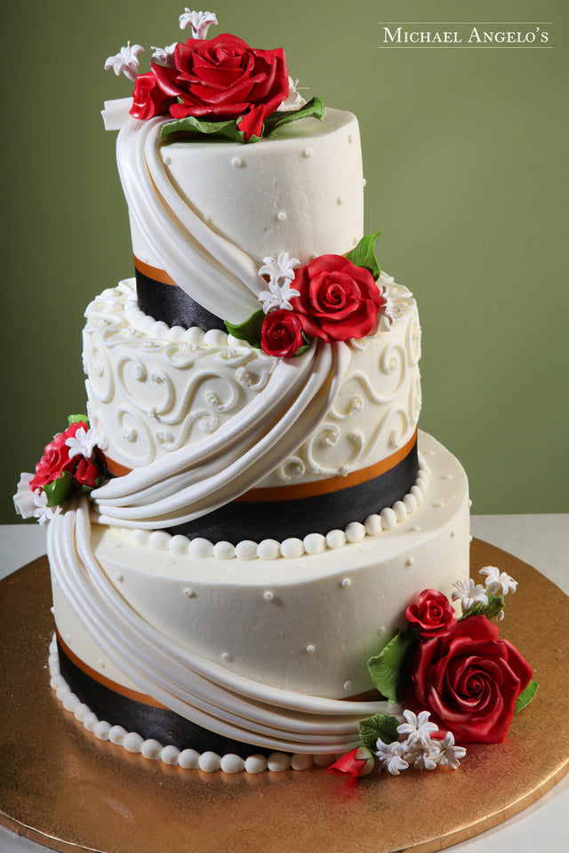 Red Roses with Drapery #23Drapery