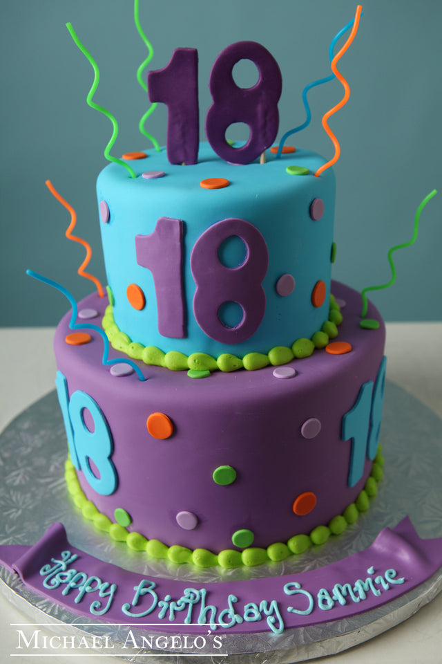 Rainbow Polka Dots #51Milestones
