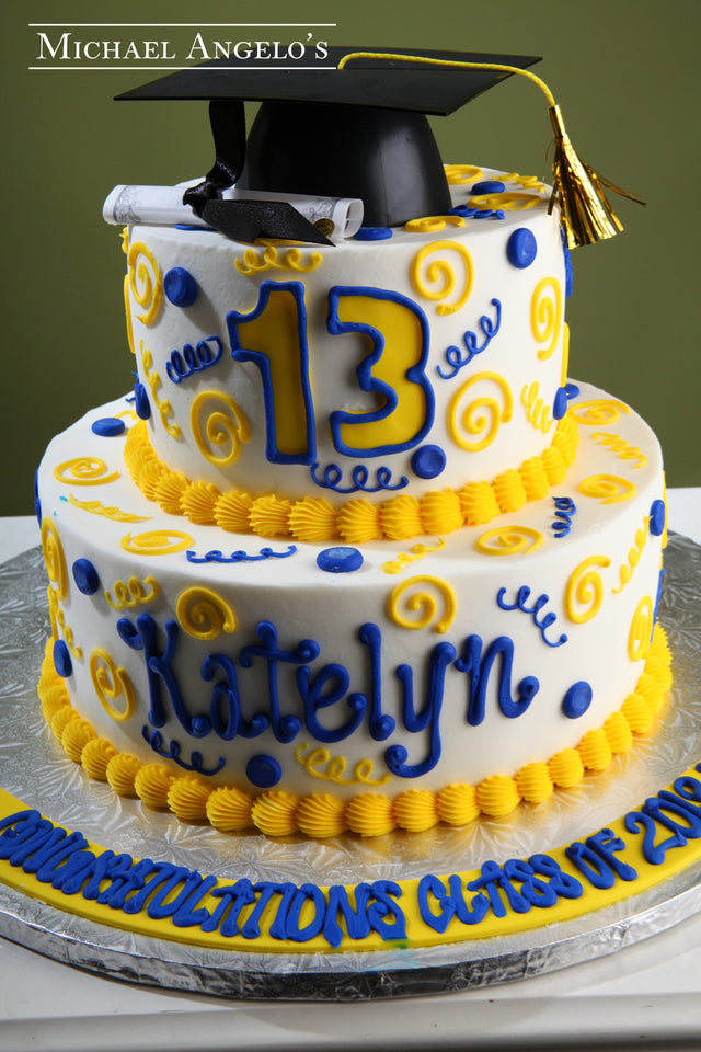 Blue Yellow Grad #54Graduation