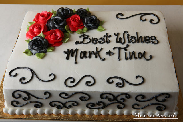 Best Wishes Sheetcake #38Bridal
