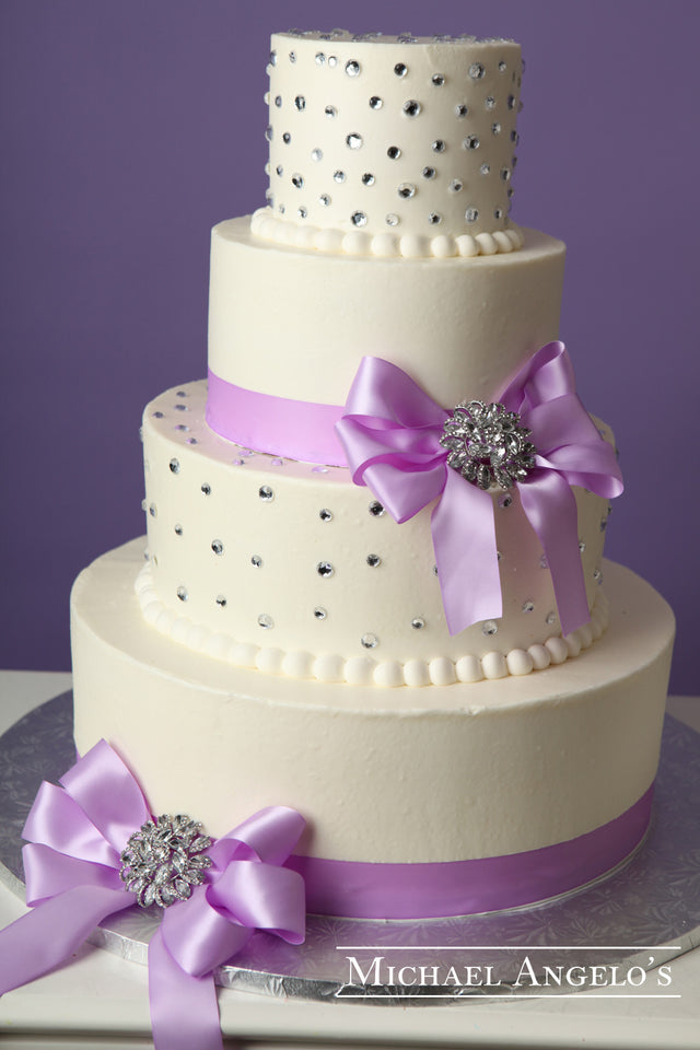 Lavender Ribbon & Gems #20Bow