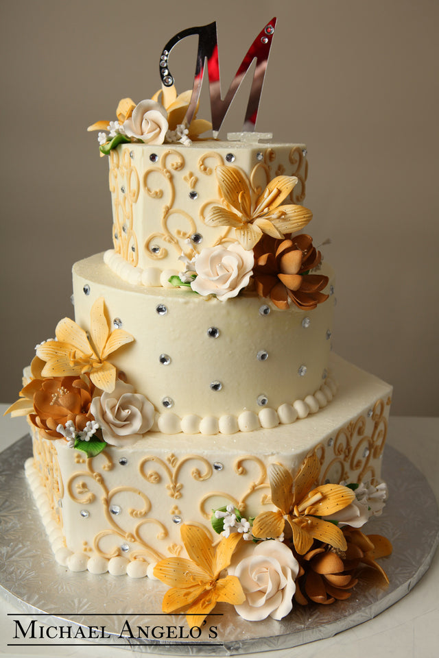 Golden Flowers & Swirls #34Classic