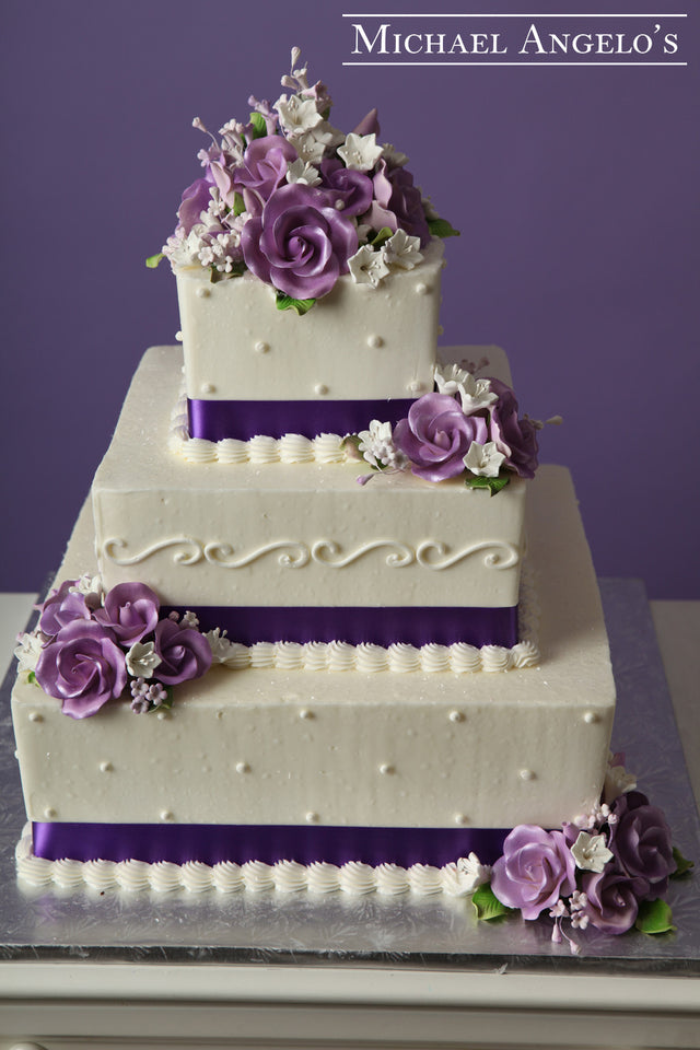 Purple Ribbon & Rose #40Classic