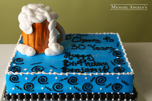 Cheers Sheet Cake #64Milestones