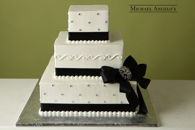 Square Design with Brooch #15Bow