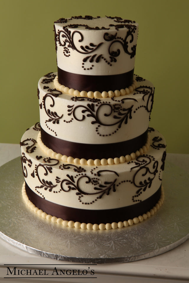 Chocolate Leaf Swirl #48Ribbons