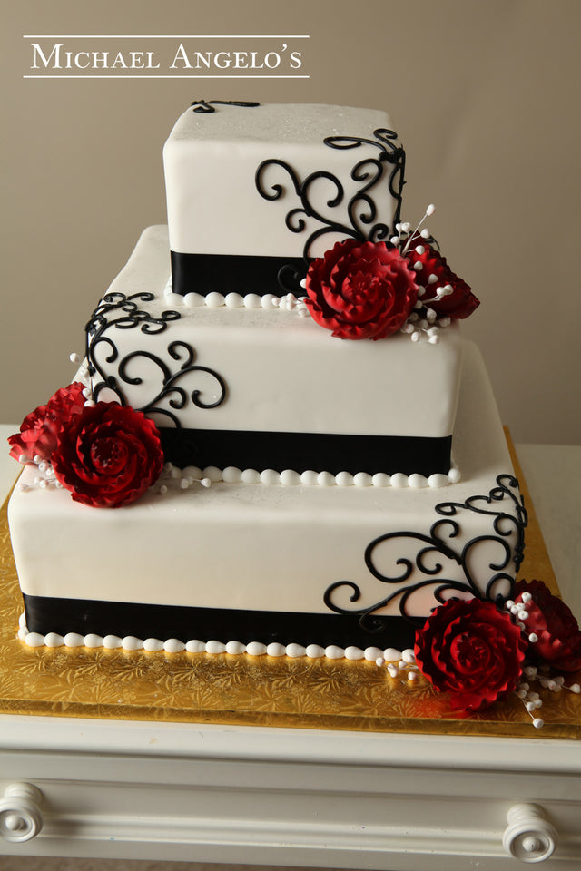 Black Side Swirls #10Ribbons