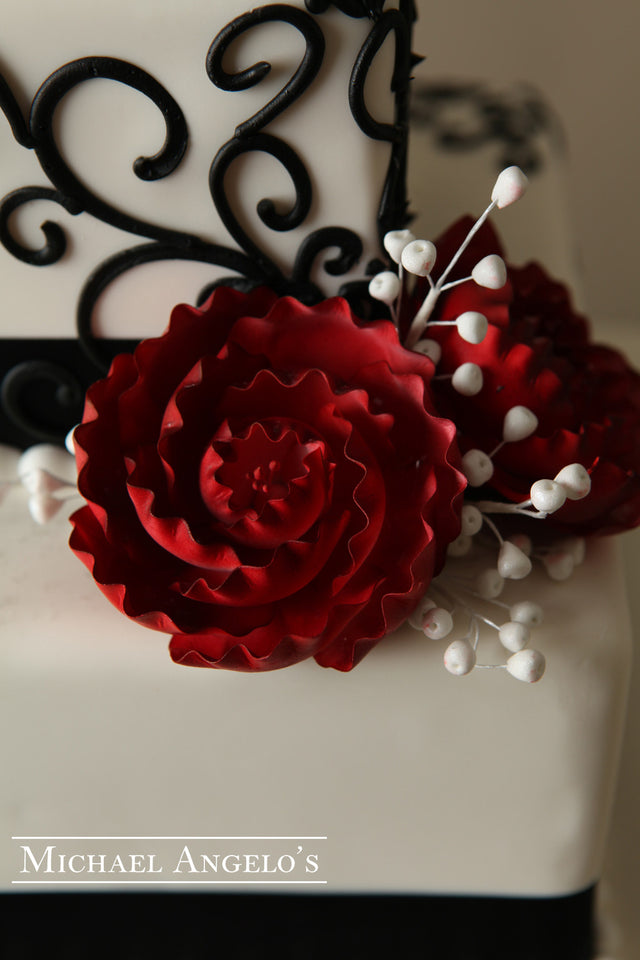 Black Side Swirls #10Ribbons