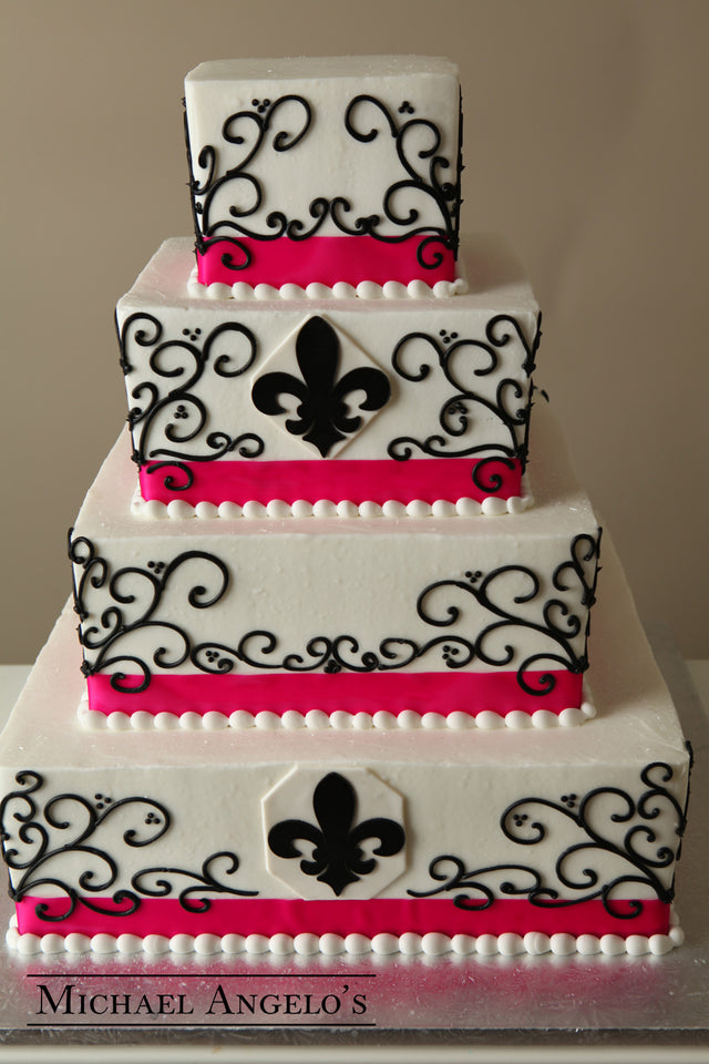 Fleur De Lis & Fuchsia #35Ribbons