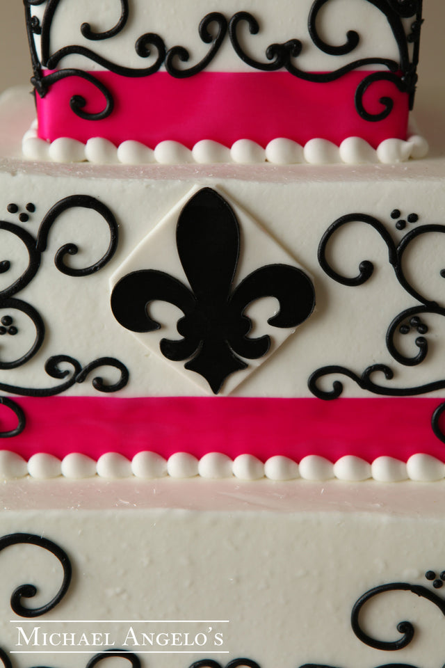 Fleur De Lis & Fuchsia #35Ribbons