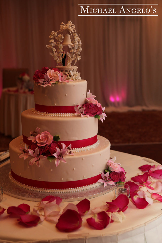 Red Ribbon & Flowers #13Classic