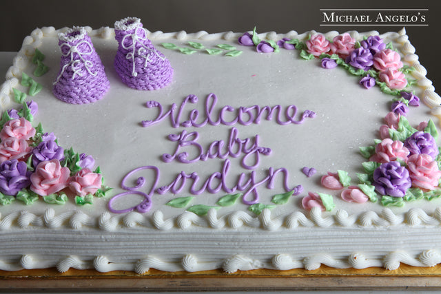 Booties with Traditional Roses #21Baby