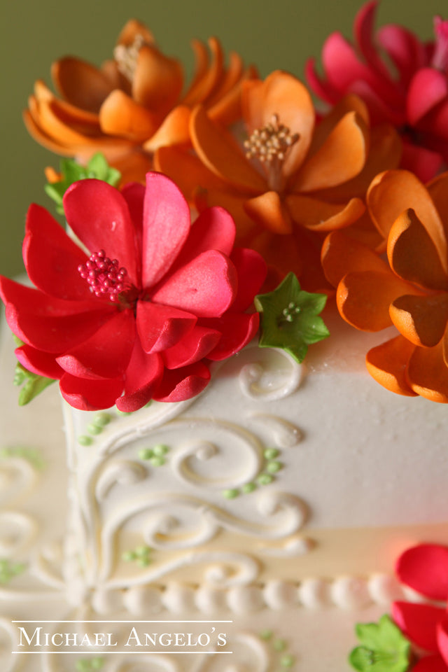 Orange Lotus #76Ribbons