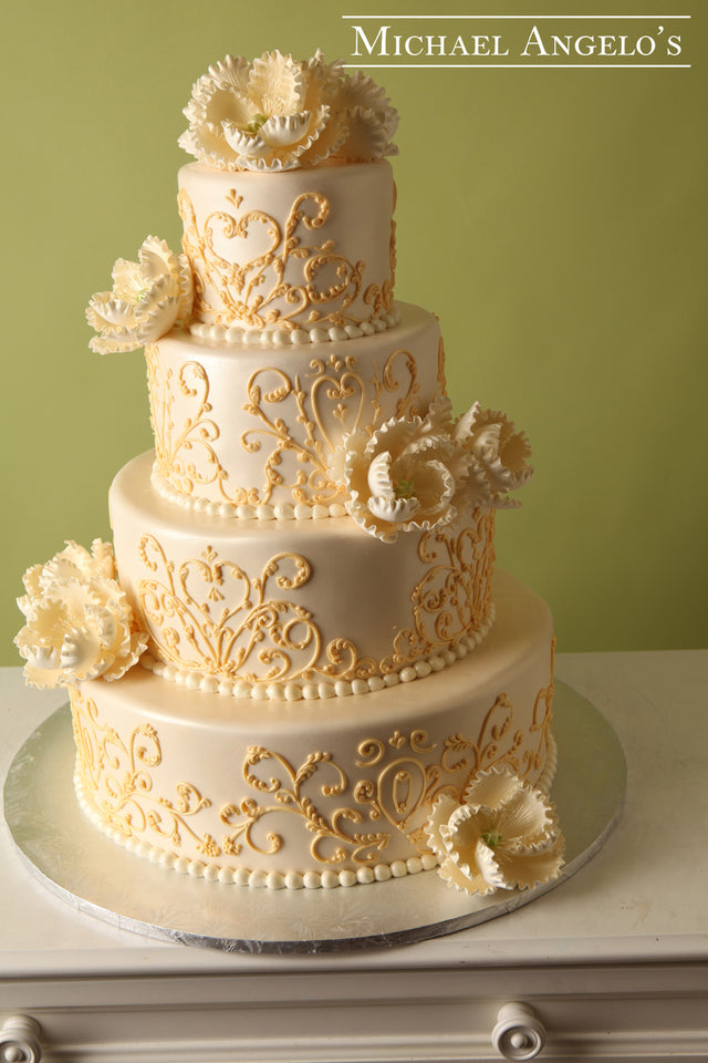 Lotus Flowers & Carriage Swirls #5Classic