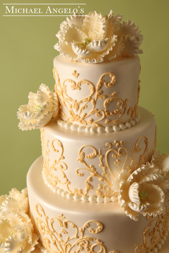 Lotus Flowers & Carriage Swirls #5Classic