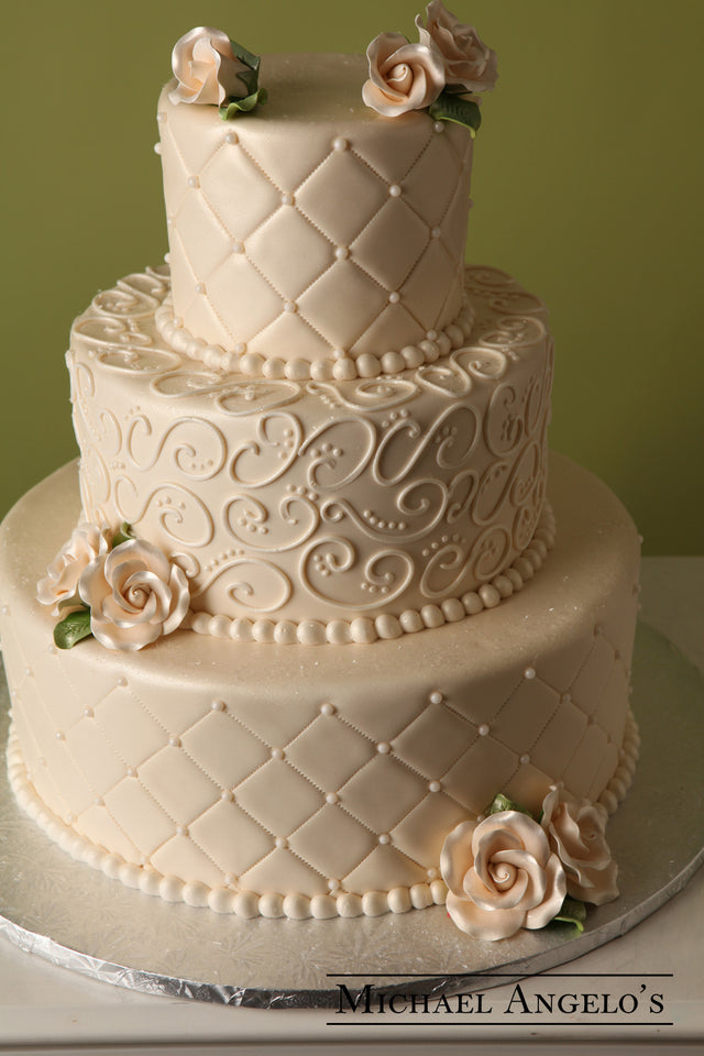 Fondant Stitching & Roses #1Classic