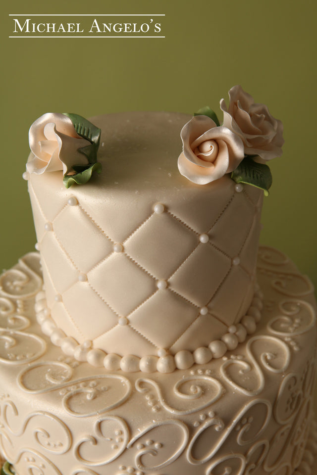 Fondant Stitching & Roses #1Classic