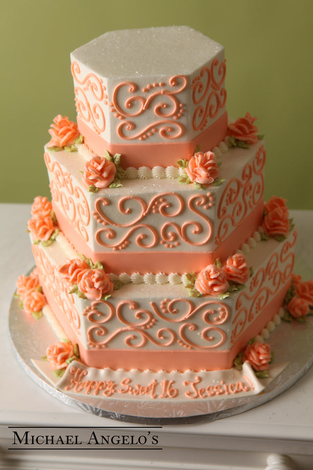 Peach Swirl #63Ribbons