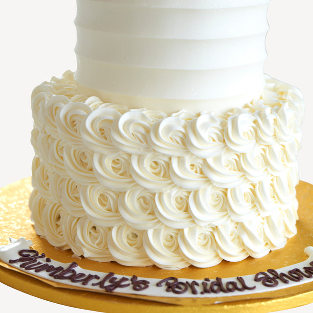 Online Cake Order - White Bridal Cake #129Bridal