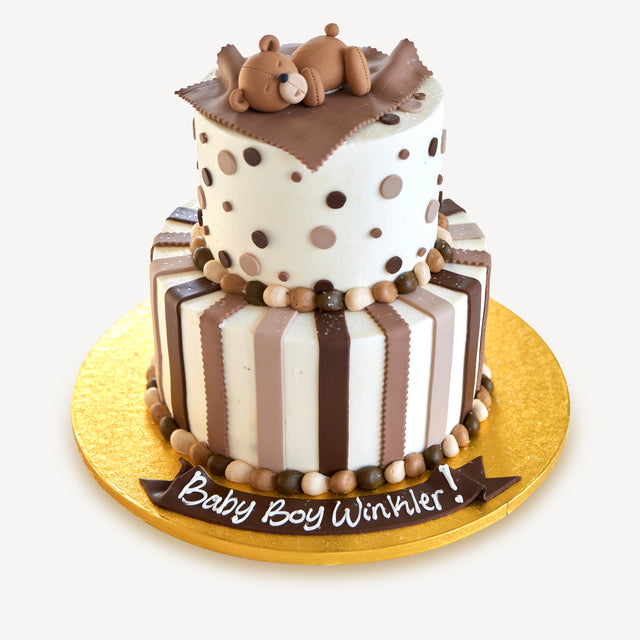 Online Cake Order - Baby Blanket Bear #296Baby