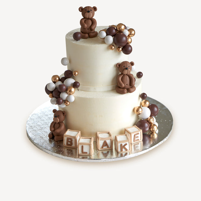 Online Cake Order - Bears & Balloons #297Baby